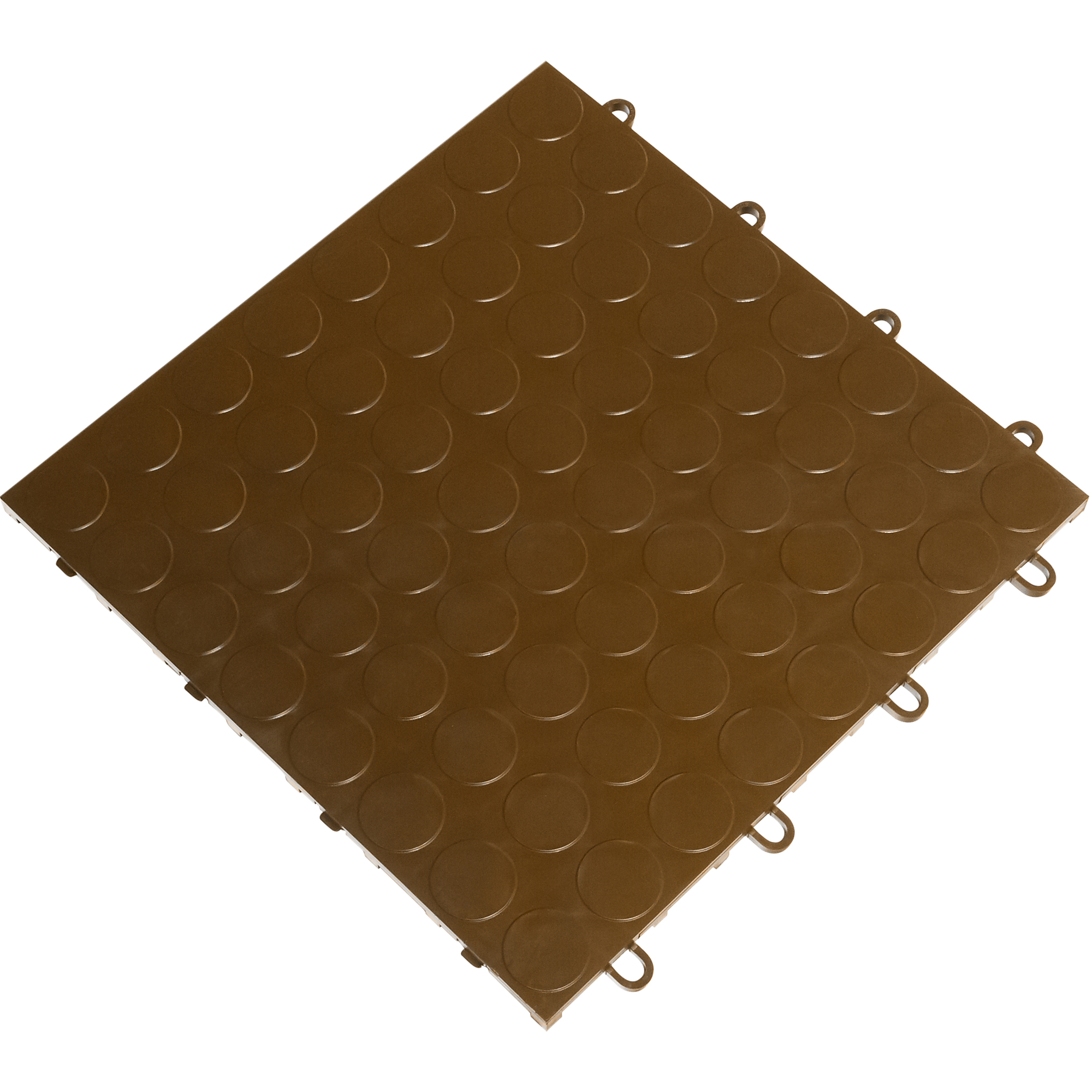 RaceDeck CircleTrac Garage Floor Tiles — 12in. x 12in. x 0.5in., Espresso, 24-Pack, Covers 24 Sq. Ft., Model# CIR24BRWN